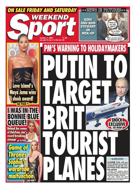 Weekend Sport – 17 January 2025 Cover