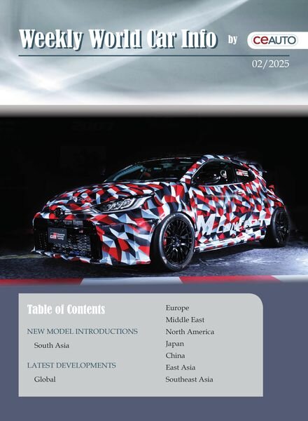 Weekly World Car Info – 11 January 2025 Cover