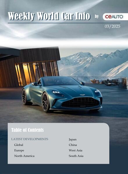 Weekly World Car Info – 18 January 2025 Cover