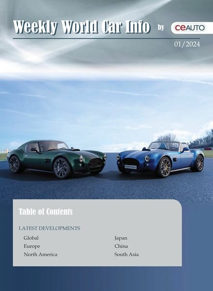 Weekly World Car Info – 4 January 2025 Cover