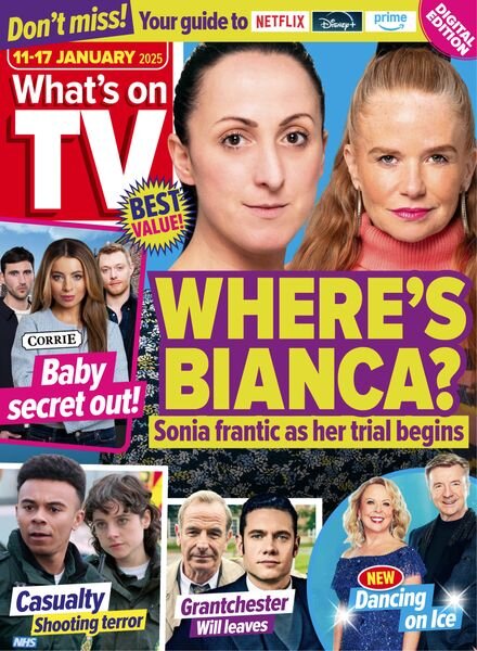 What’s on TV – 11 January 2025 Cover