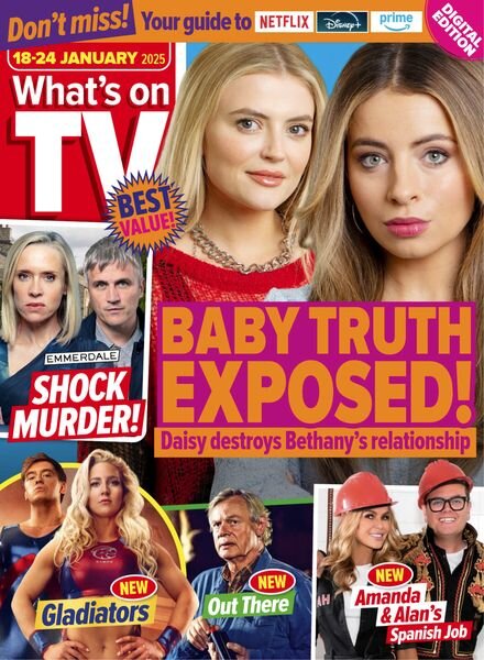What’s on TV – 18 January 2025 Cover