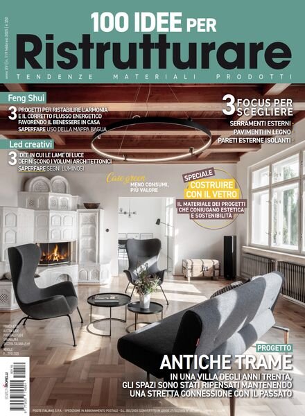 100 Idee per Ristrutturare – Febbraio 2025 Cover