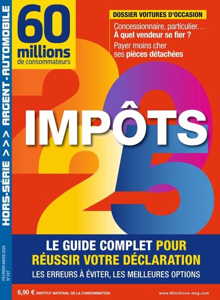 60 Millions de Consommateurs – Hors-Serie – Fevrier-Mars 2025 Cover