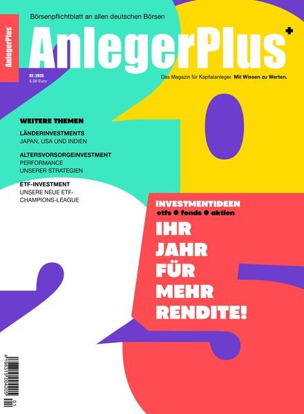 AnlegerPlus – 1 Februar 2025 Cover