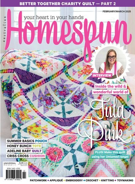 Australian Homespun – Issue 261 2025 Cover
