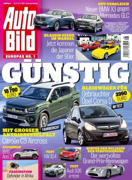 Auto Bild Schweiz – 20 Februar 2025 Cover