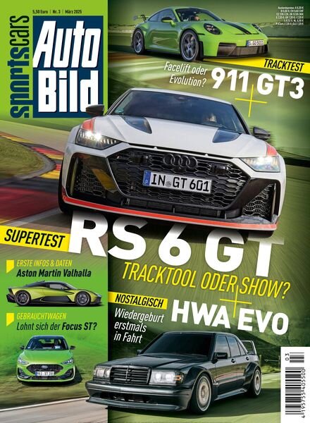 Auto Bild Sportscars – Marz 2025 Cover