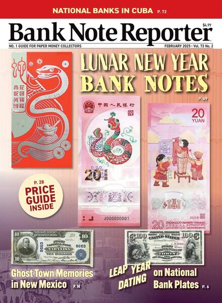 Bank Note Reporter – February 2025 Cover