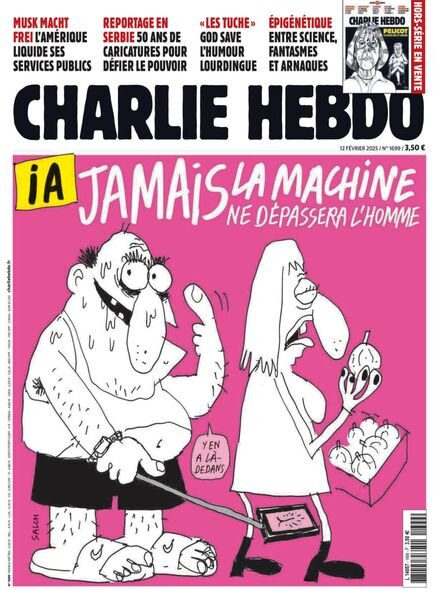 Charlie Hebdo – 12 Fevrier 2025 Cover