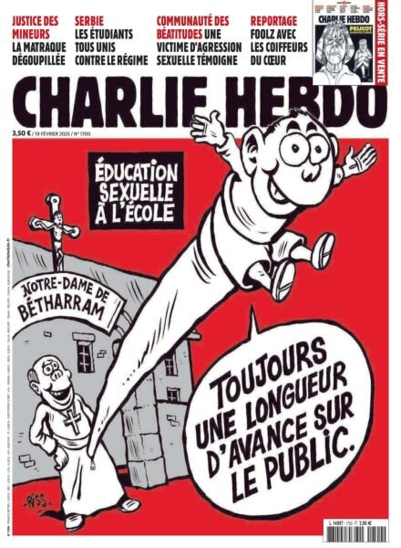 Charlie Hebdo – 20 Fevrier 2025 Cover