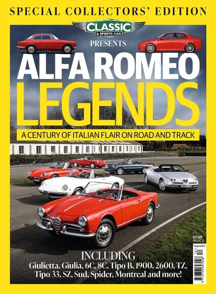 Classic & Sports Car Presents – Alfa Romeo Legends 2025 Cover