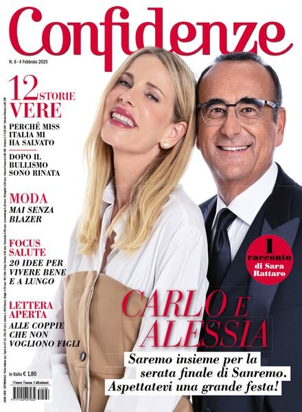 Confidenze – 4 Febbraio 2025 Cover