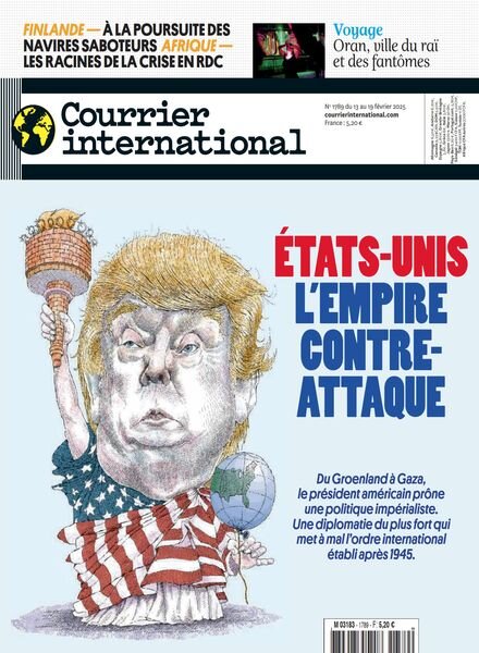 Courrier International – 13 Fevrier 2025 Cover