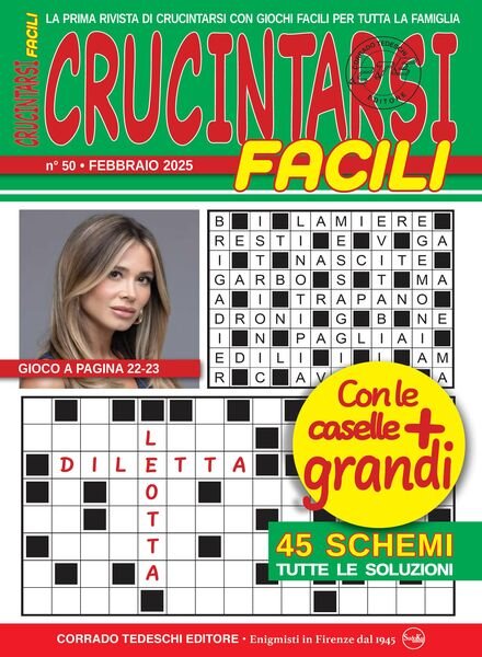 Crucintarsi Facili – Febbraio 2025 Cover