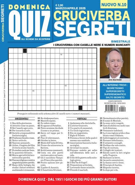 Cruciverba Segreti – Marzo-Aprile 2025 Cover