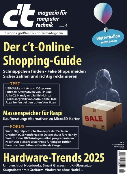 c’t Magazin fur Computertechnik – 06 Februar 2025 Cover