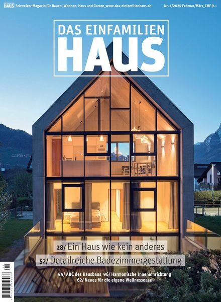Das Einfamilienhaus – Februar-Marz 2025 Cover