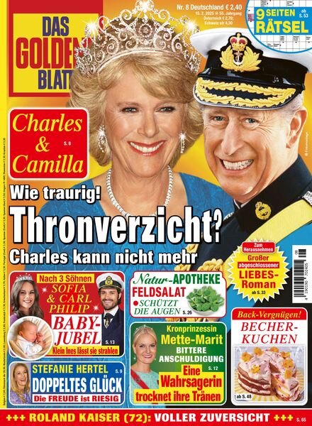 Das Goldene Blatt – 15 Februar 2025 Cover