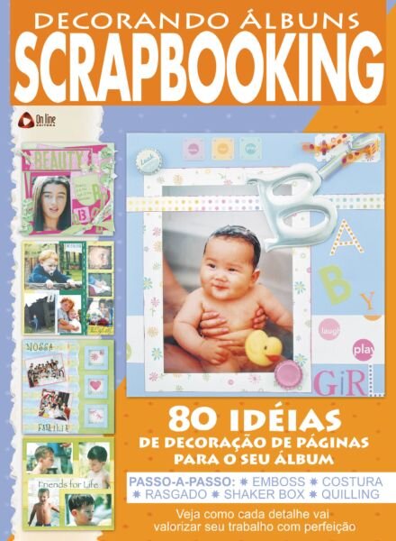 Decorando albuns Scrapbooking – Fevereiro 2025 Cover