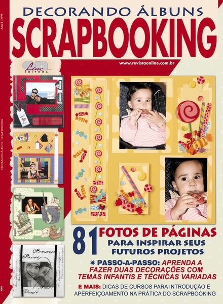 Decorando albuns Scrapbooking – Janeiro 2025 Cover
