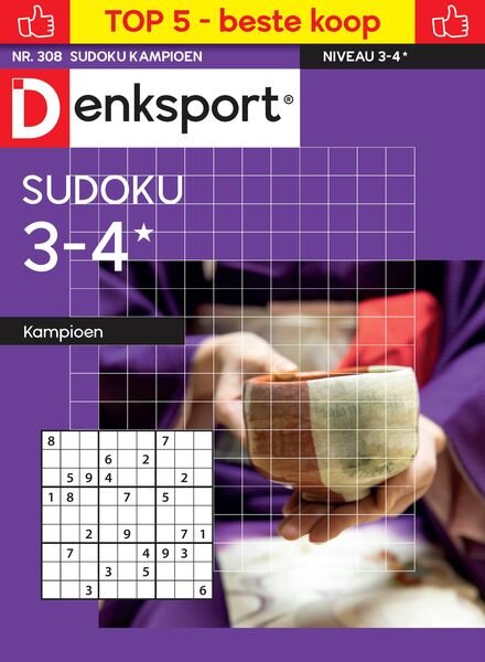 Denksport Sudoku 3-4 kampioen – 30 Januari 2025 Cover
