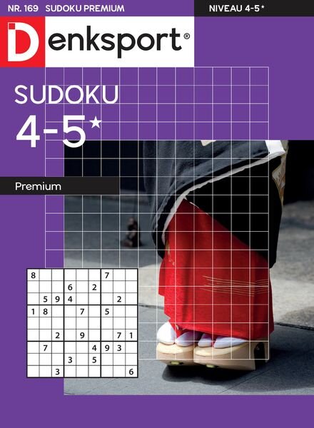 Denksport Sudoku 4-5 premium – 13 Februari 2025 Cover