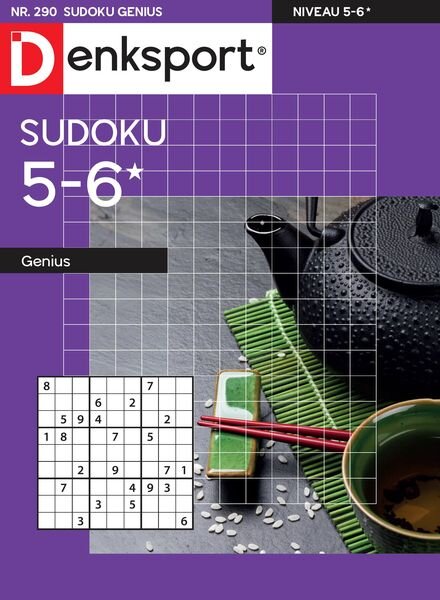 Denksport Sudoku 5-6 genius – 6 Februari 2025 Cover