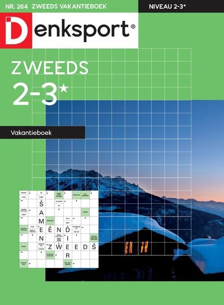 Denksport Zweeds 2-3 vakantieboek – 6 Februari 2025 Cover