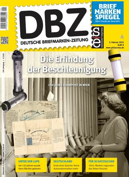 Deutsche Briefmarken-Zeitung – 3 Februar 2025 Cover