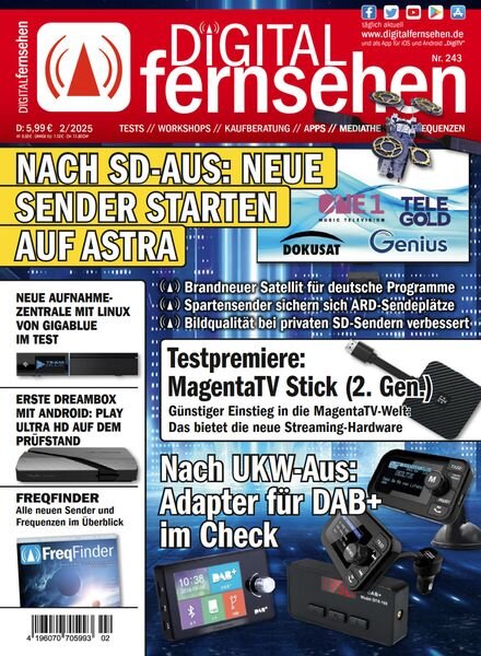 Digital Fernsehen – Ausgabe 2 2025 Cover