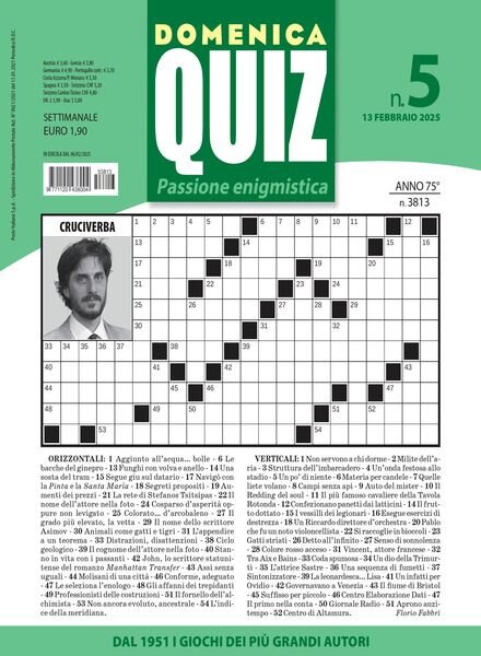 Domenica Quiz – 13 Febbraio 2025 Cover