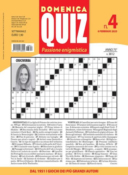 Domenica Quiz – 6 Febbraio 2025 Cover