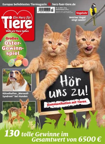 Ein Herz fur Tiere – Marz 2025 Cover