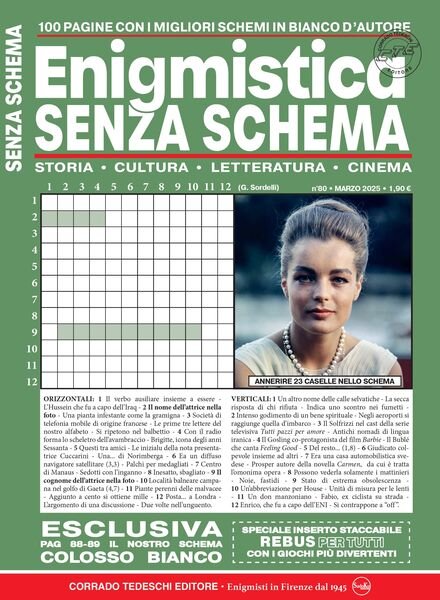 Enigmistica Senza Schema – Marzo 2025 Cover