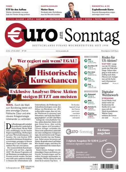 Euro am Sonntag – 21 Februar 2025 Cover