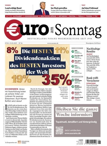 Euro am Sonntag – 7 Februar 2025 Cover