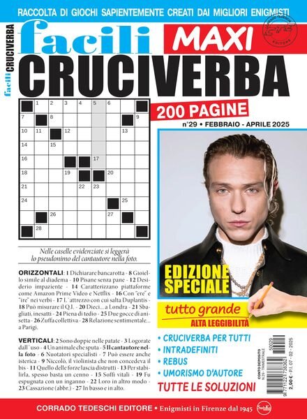Facili Cruciverba – Febbraio-Marzo-Aprile 2025 Cover
