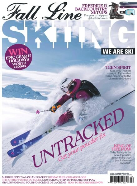 Fall Line Skiing – February 2025 Cover