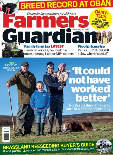 Farmers Guardian – 14 February 2025 Cover