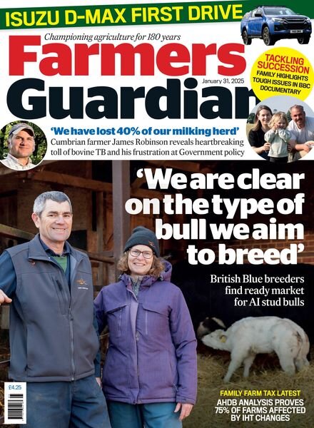 Farmers Guardian – 31 January 2025 Cover