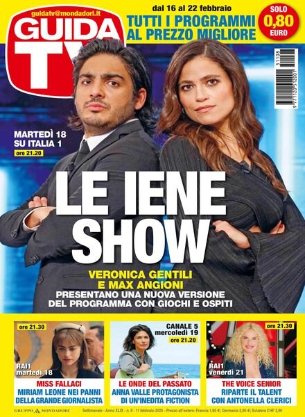 GuidaTV – 11 Febbraio 2025 Cover