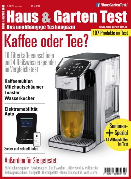 Haus & Garten Test – Marz-April 2025 Cover