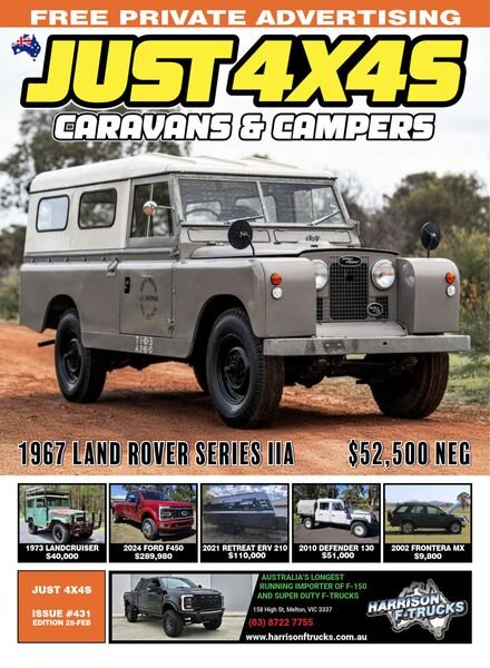 Just 4x4s Caravans & Campers – Issue 431 2025 Cover