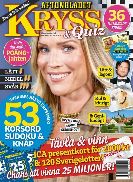 Kryss & Quiz – 10 Februari 2025 Cover
