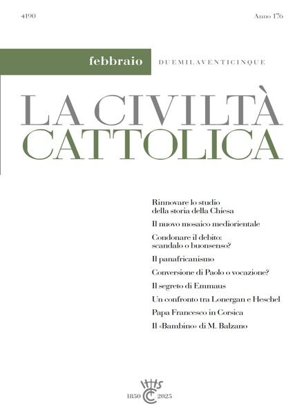 La Civilta Cattolica – Febbraio 2025 Cover