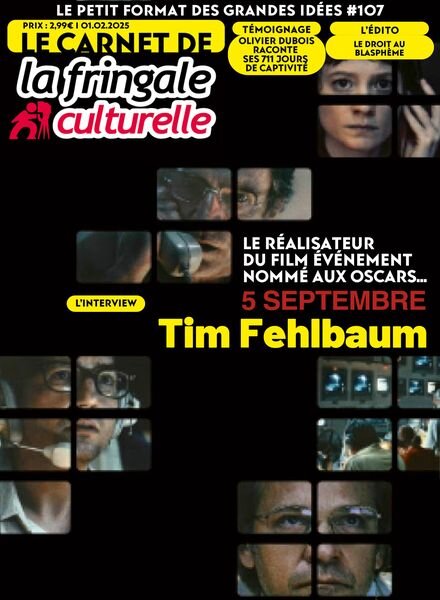 Le Carnet de La Fringale Culturelle – 1 Fevrier 2025 Cover