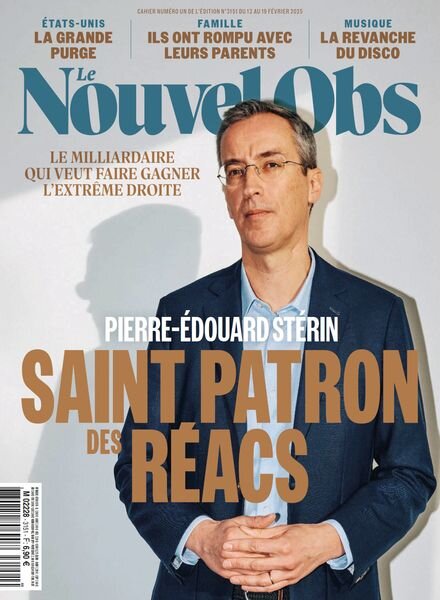 Le Nouvel Obs – 13 Fevrier 2025 Cover