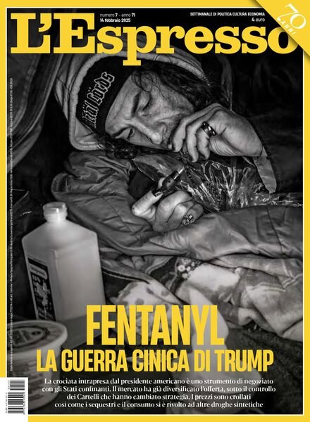 L’Espresso – 14 Febbraio 2025 Cover