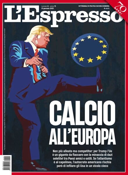 L’Espresso – 31 Gennaio 2025 Cover